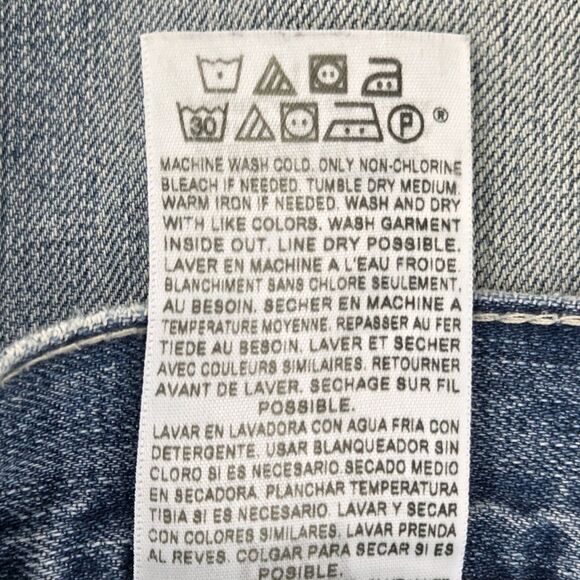 Levi's Boyfriend Mid Rise Jeans Womens Size 11 Blue Denim Straight Leg Casual - Picture 8 of 8